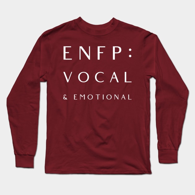 ENFP - Vocal & Emotional Long Sleeve T-Shirt by Aquarian Apparel
